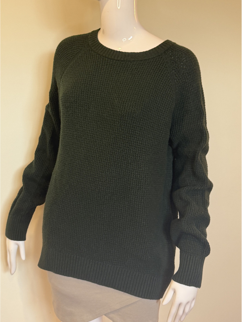 Old Navy Soft Knit Dark Green Crewneck Sweater M